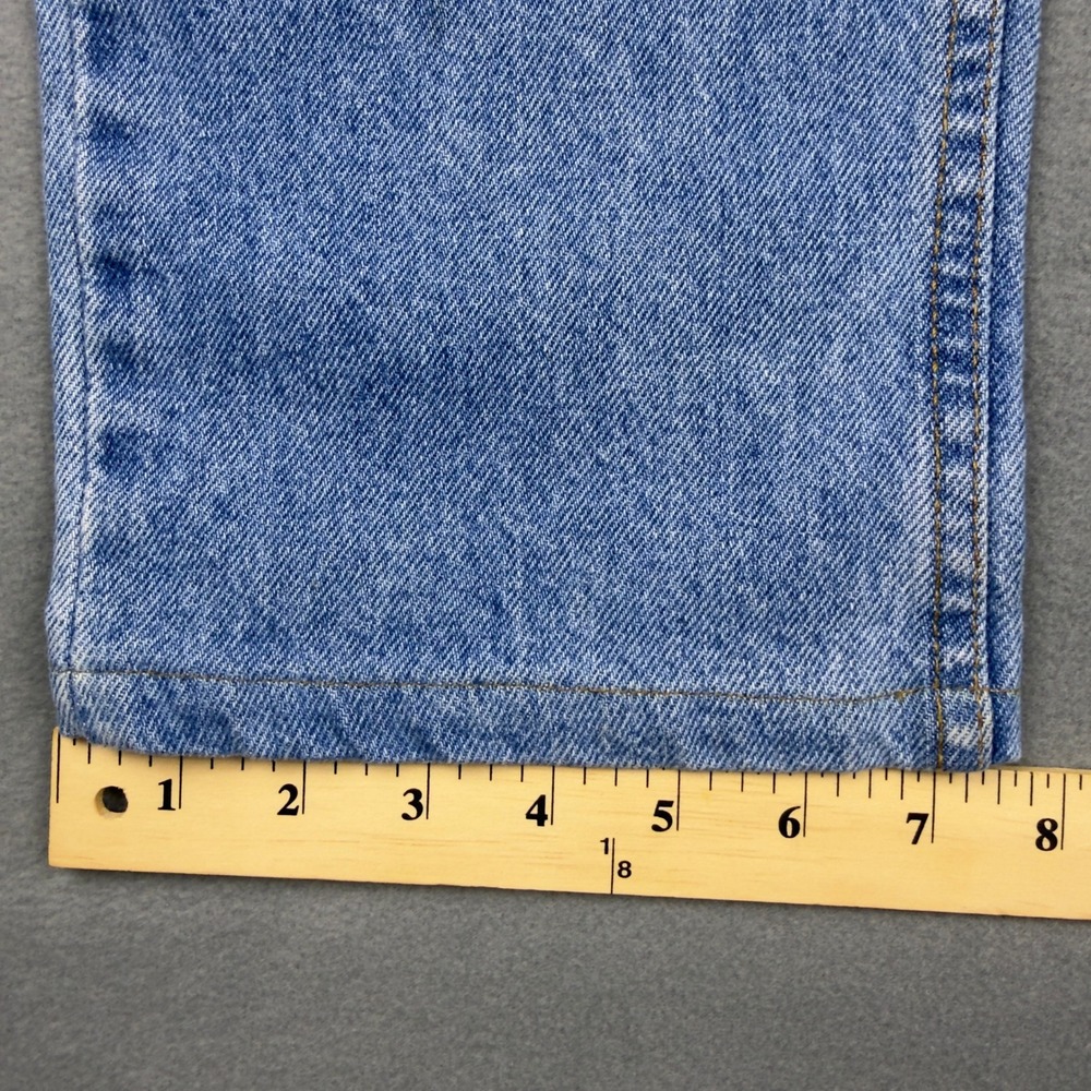 Vintage Levis 509 Orange Tab Mens 34x34 Light Wash Straight Leg Made in USA - Picture 11 of 11